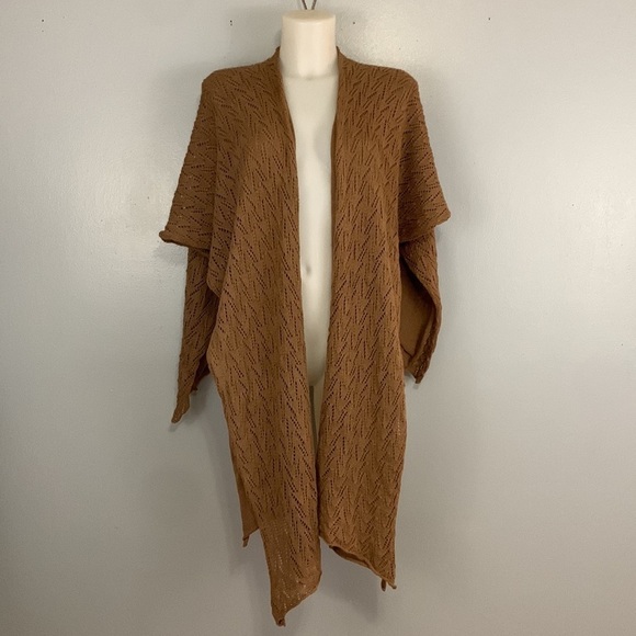 Pure Alpaca Sweaters - 𝅺pure Alpaca Brown 100% Baby Alpaca Shawl One Size